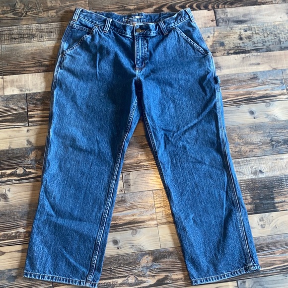 Carhartt Men's Loose Fit Bootcut Denim Jeans - Picture 3 of 4